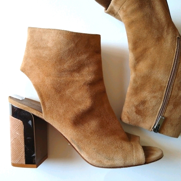 Vince Fenmore Peep-Toe Sand Bootie - Picture 9 of 15